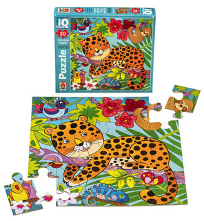 IQ Пазл МАКСИ. Пятнистый леопард, 20 деталей 2