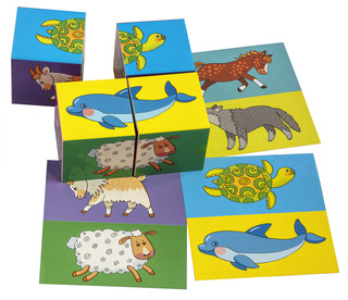 Умные кубики в поддончике. Половинки 3