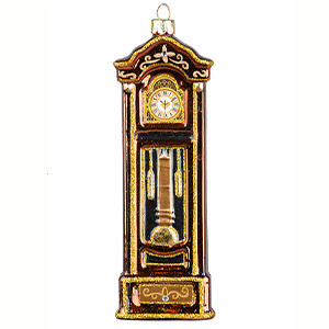 Часы старинные салонные золотые (стекло) 5х2,5х15,5 см