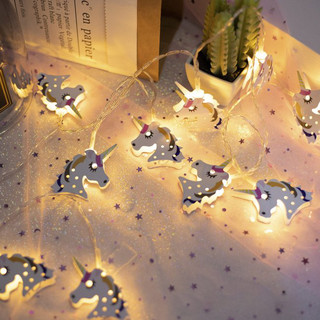 Гирлянда 'Единороги' (теплый белый), LED, на батарейках, артикул  1