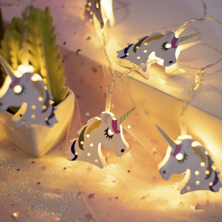 Гирлянда 'Единороги' (теплый белый), LED, на батарейках, артикул  2