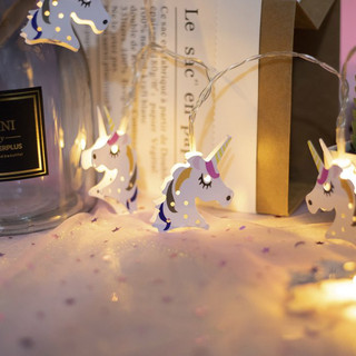 Гирлянда 'Единороги' (теплый белый), LED, на батарейках, артикул  3