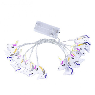 Гирлянда 'Единороги' (теплый белый), LED, на батарейках, артикул  4