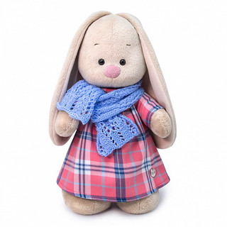 Зайка Ми в голубом шарфе. Размер 25 см 1