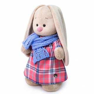 Зайка Ми в голубом шарфе. Размер 25 см 2