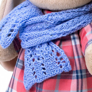 Зайка Ми в голубом шарфе. Размер 25 см 4