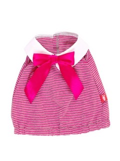Платье в розовую полоску для Зайки Ми размер 32 см