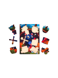 Деревянный пазл MR.PUZZ Мишка косолапый 2