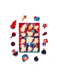 Деревянный пазл MR.PUZZ Маленький волшебник 2