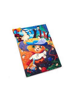 Деревянный пазл MR.PUZZ Кот в сапогах 3