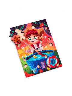 Деревянный пазл MR.PUZZ Баба яга 3