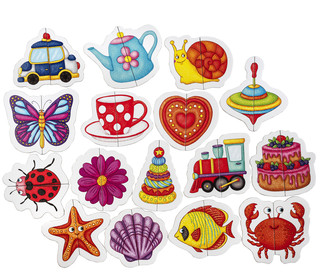 IQ пазл 'Вот такие половинки' 4