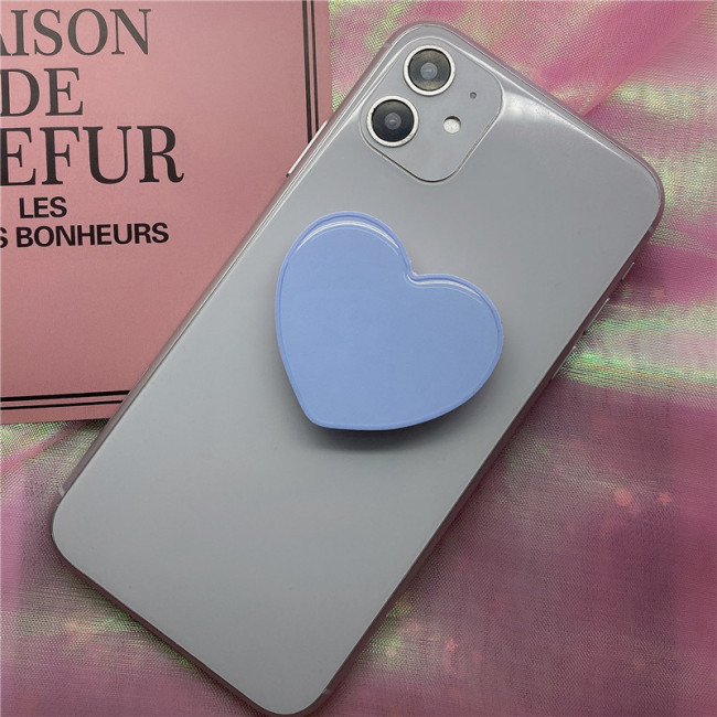 Держатель для телефона/попсокет 'Однотонное сердце' голубое, артикул KW023-000134