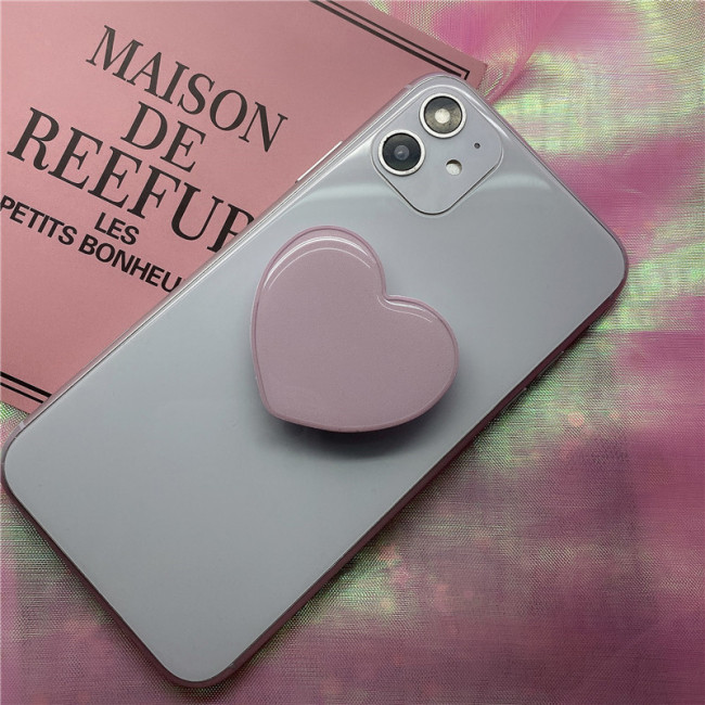 Держатель для телефона/попсокет 'Однотонное сердце' фиолетовое, артикул KW023-000135