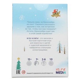 Настольно-печатная игра 'Верю не верю. Зима' Selfie Media, цвет белый 7