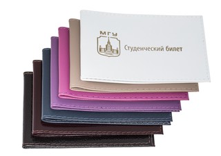 Обложка для студенческого билета МГУ имени М.В. Ломоносова, цвет белый