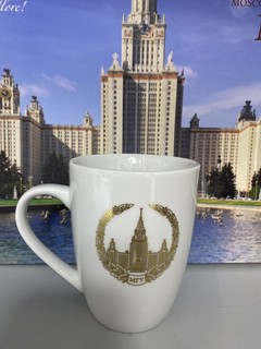 Кружка c изображением герба МГУ имени М.В. Ломоносова белая 3