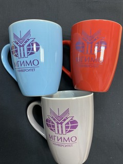 Кружка с логотипом МГИМО, цвет красный 2