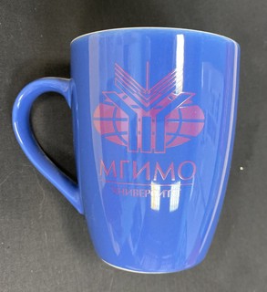 Кружка с логотипом МГИМО, цвет синий