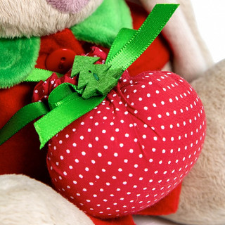 Зайка Ми в красном пальто. Размер 15 см 4