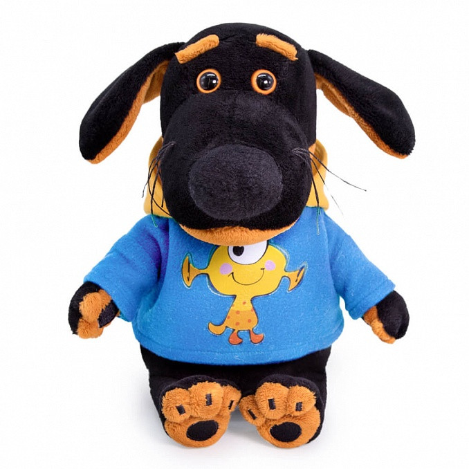 Басик и Ко в толстовке с монстриком. Размер 19 см