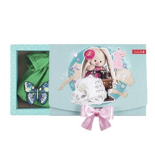 Платье зеленое с бабочкой для Зайки Ми 23 см 7