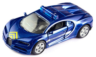 Машина полицейская Bugatti Chiron, цвет синий 6