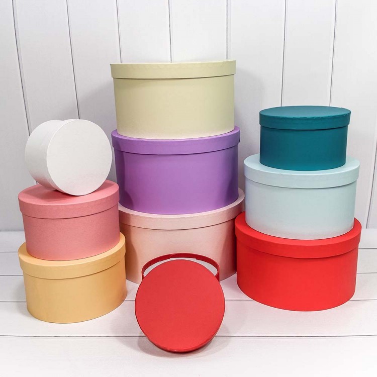 Коробка круглая 'Микс' 17х10 см