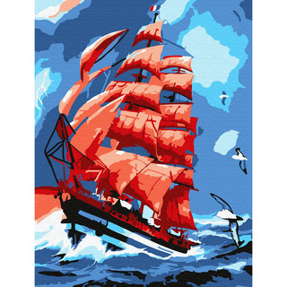 Molly Картина по номерам 'Алые паруса', 15x20 см