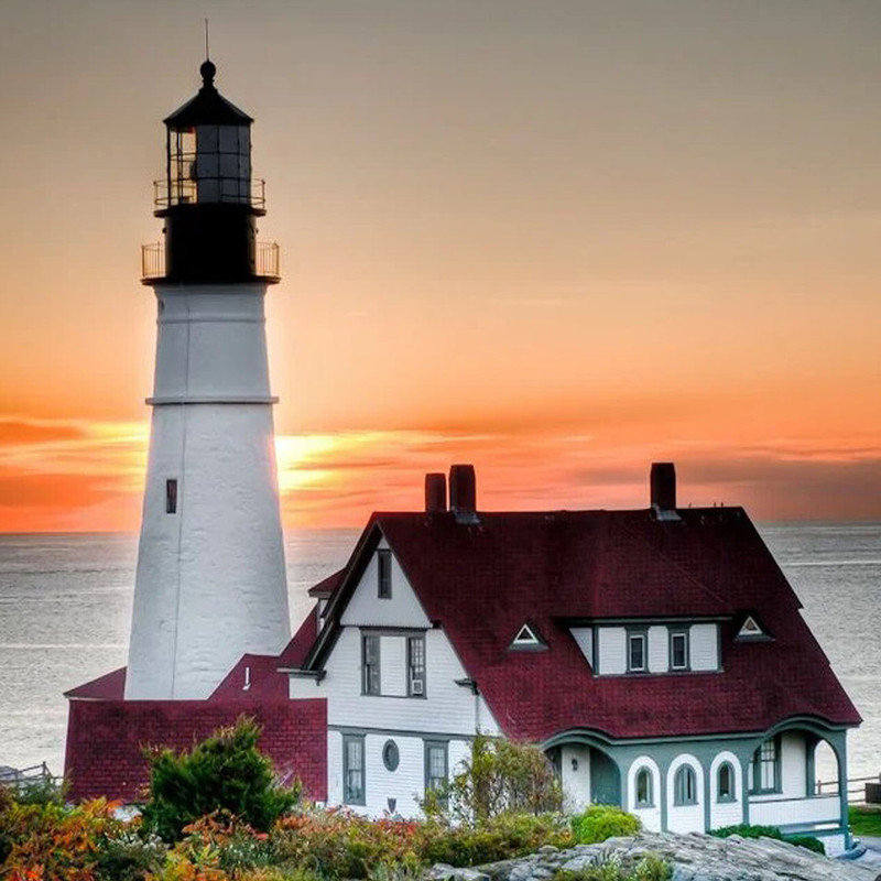 Картина мозаикой 'Белый маяк' (30 цветов) Molly, цвет белый, коричневый