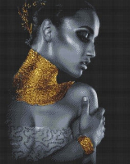 Картина мозаикой 'Изысканная' (17 цветов), 40х50 см Molly, цвет серый, желтый 3