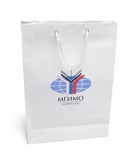 Пакет бумажный с логотипом МГИМО