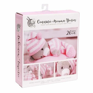 Набор для вязания игрушки 'Сонный мишка Уолт', 26 см, арт. 27...