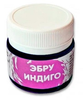 Краска для рисования на воде чёрная, 20 мл, Эбру Индиго, арти...