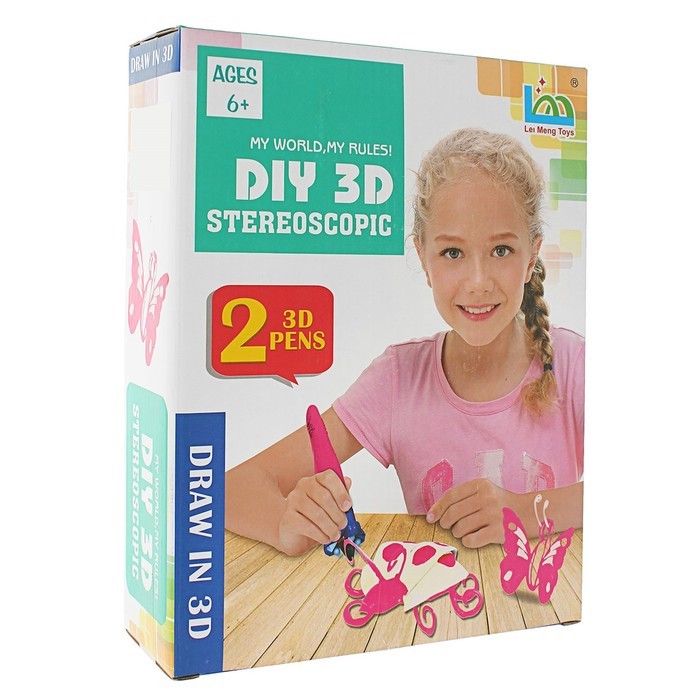 Набор из 2-х 3D ручек (Мэджик Глю) Бабочка