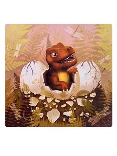 Набор пазлов 'Динозаврик' 4 в 1, ГеоПазл 4