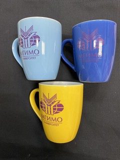 Кружка с логотипом МГИМО, цвет жёлтый 2