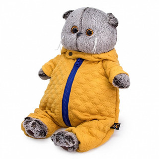 Басик в стеганом комбинезоне. Размер 19 см 2