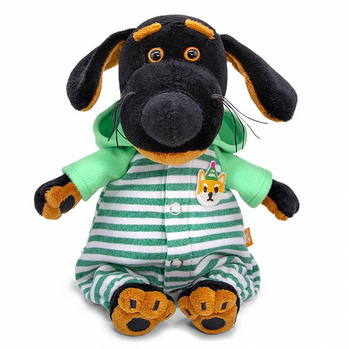 Басик и Ко в комбинезоне с кошечкой. Размер 19 см