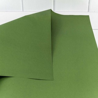 Бумага упаковочная Крафт 58х58 см, 'Цветная' зеленый