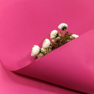 Бумага упаковочная Крафт 58х58 см, 'Цветная' малиновый