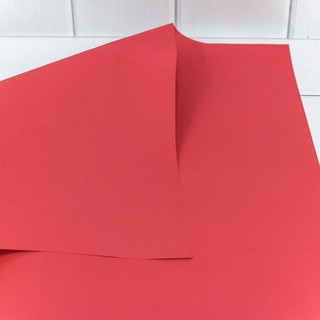 Бумага упаковочная Крафт 58х58 см, 'Цветная' красный