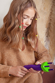 Набор для творчества CREATIVE TOYS LTD Стильные Косички с машинкой для плетения 7