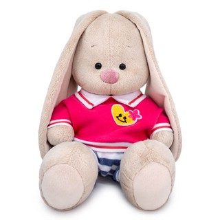 Зайка Ми в толстовке поло, 23 см