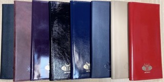 Визитница настольная с логотипом МГИМО, цвет ярко-красный 1