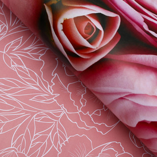Бумага глянцевая двусторонняя 'Пионы', 0,5 х 0,7 м 3