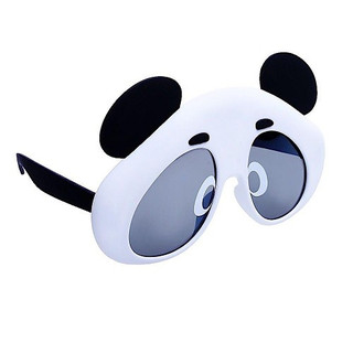 Очки солнцезащитные "Панда" SUN-STACHES, цвет белый, черный