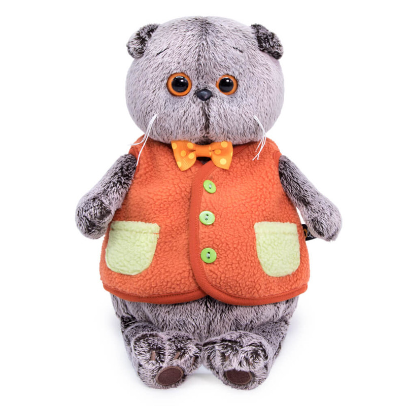 Басик в меховом жилете, 25 см