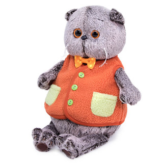 Басик в меховом жилете, 25 см 2