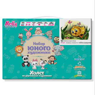 Картина по номерам 'Любопытный утёнок' (21 цвет), 20х30 см 2